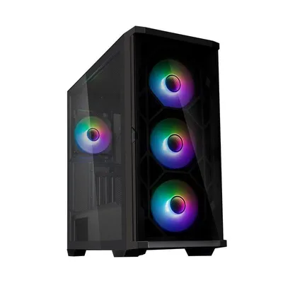 Gehäuse Zalman Z10 DUO Schwarz ATX Gehärtetes Glas