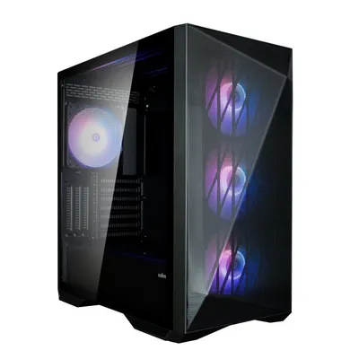 Zalman Z9 Iceberg MS Midi-Tower, gehärtetes Glas, ARGB, USB-C 3.1, schwarz