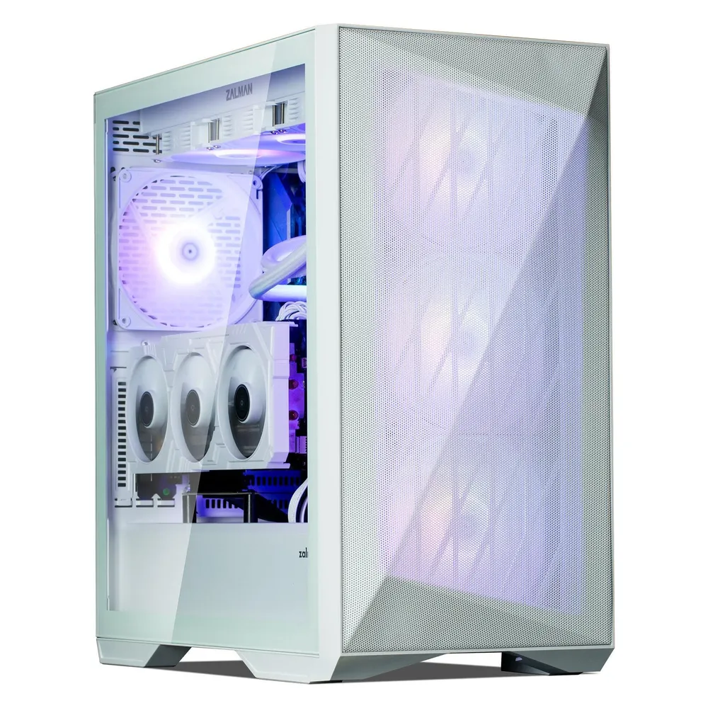 Zalman Boitier Moyen Tour E-ATX Z9 Iceberg MS RGB avec panneau vitré (blanc)
