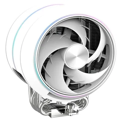 Kuhlung Luft Zalman Socket AM4 AM5 LGA1200 1700 1851 120mm ZET5 ARGB Weiss