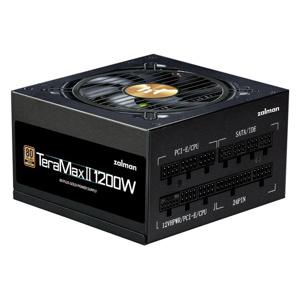 Netzteil Zalman 1200W Hohe Effizienz Modell TeraMax TMX2 Modular Schwarz