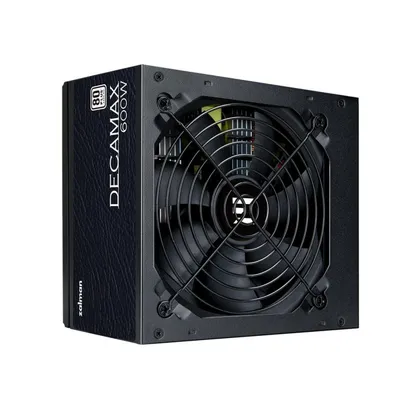 Netzteil Zalman 600W 80+ ATX Modell Decamax Schwarz mit 120mm Lüfter