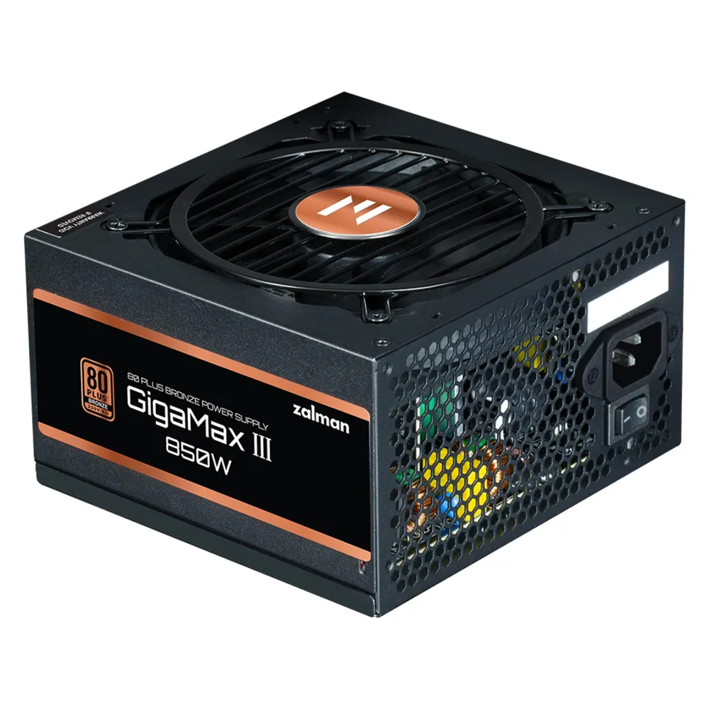 Netzteil Zalman 850W 80 PLUS Bronze GigaMax GVIII Semi-Modular Schwarz ATX 3.0