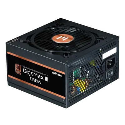 Netzteil Zalman 850W 80 PLUS Bronze GigaMax GVIII Semi-Modular Schwarz ATX 3.0