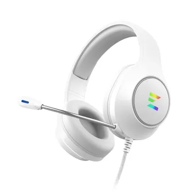 Auriculares Zalman ZM-HPS310 WH con cable USB para gaming, micrófono boom, blancos