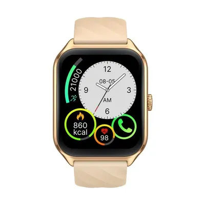 Zeblaze GTS 4 WiFi 1.94" AMOLED Gold Metallgehäuse Silikonarmband Beige Pulsmesser Laufzeit