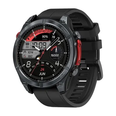 Zeblaze Stratos 4 Bluetooth GPS 1,43" Schwarz Einheitsgröße Wasserdicht 5ATM SpO2 Pulsuhr
