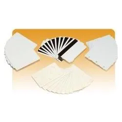 Zebra PVC-Karte in Zebrafarbe - gelb 30 mil