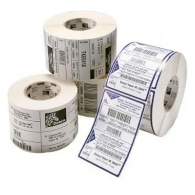 Etikett Zebra Z-Peform 1000D Dauerhaftes Klebeband Weiß