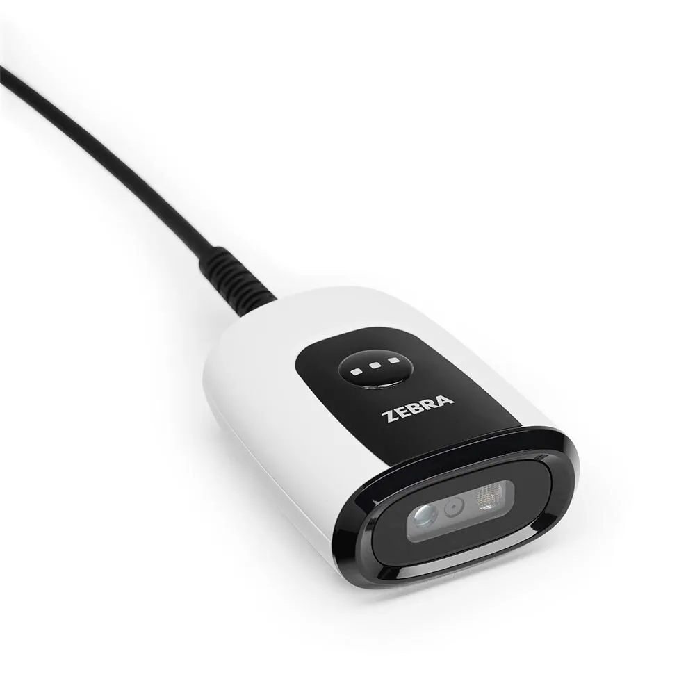 Barcodescanner Zebra DS5502 Weiß Kabel RS-232 USB 1,5 m