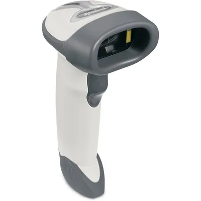 Tragbarer Barcode-Scanner Zebra LS2208 Laser USB Weiß