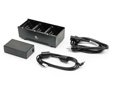 Zebra SAC-MPP-3BCHGEU1-01 Ladegerät für 3 Batterien Innen Schwarz