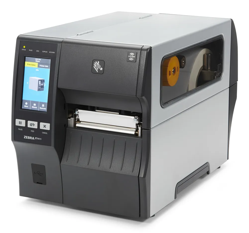 Zebra ZT411 RFID 300 x 300 DPI Thermodirekt-/Ethernet-Transfer-/Bluetooth-Drucker auf Metall