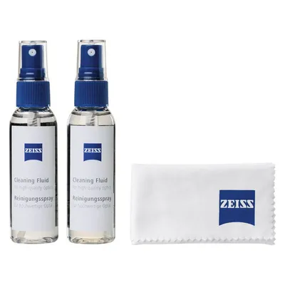 Reinigungsspray Zeiss Set 2x60ml mit Mikrofasertuch Optik