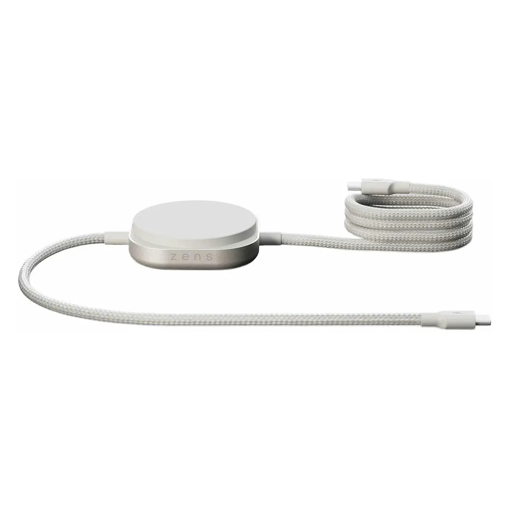 Zens Pro 2 Kabelloses Ladegerät 15 Watt mit USB-C-Kabel Weiß