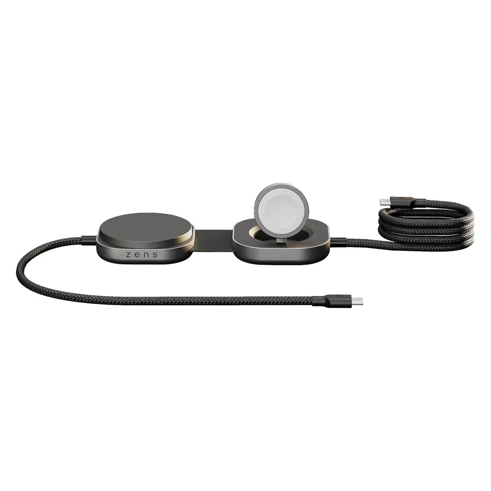 Zens Pro 3 Kabelloses Ladegerät 20 Watt mit USB-C-Kabel Schwarz