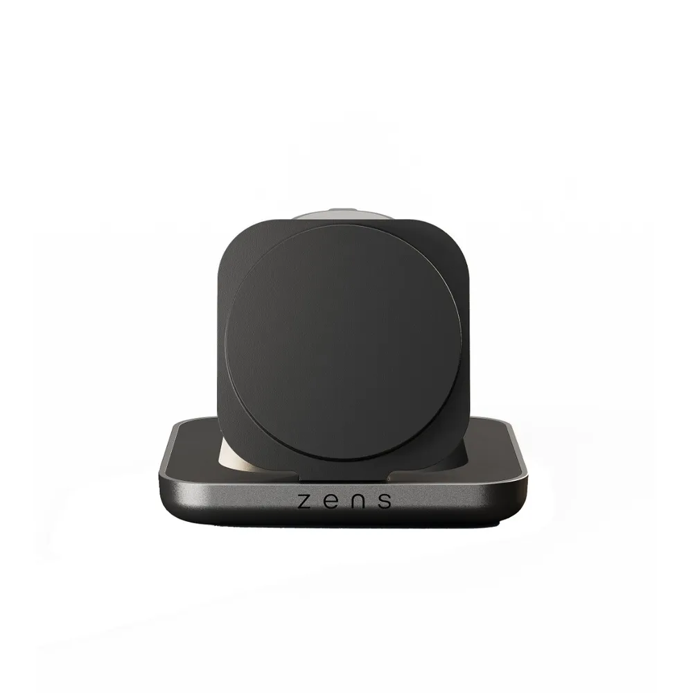 Zens Nightstand Charger Pro 2 - Duo-Ladestation für den Nachttisch mit Qi2 - Schwarz