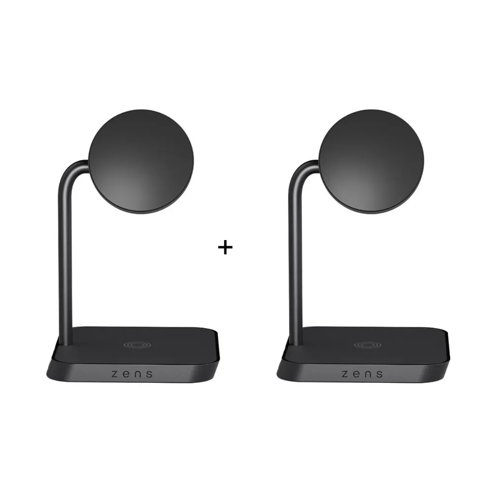 Zens Office Charger 2 - Duo-Ladestation für den Schreibtisch mit Qi2 - 2er-Set
