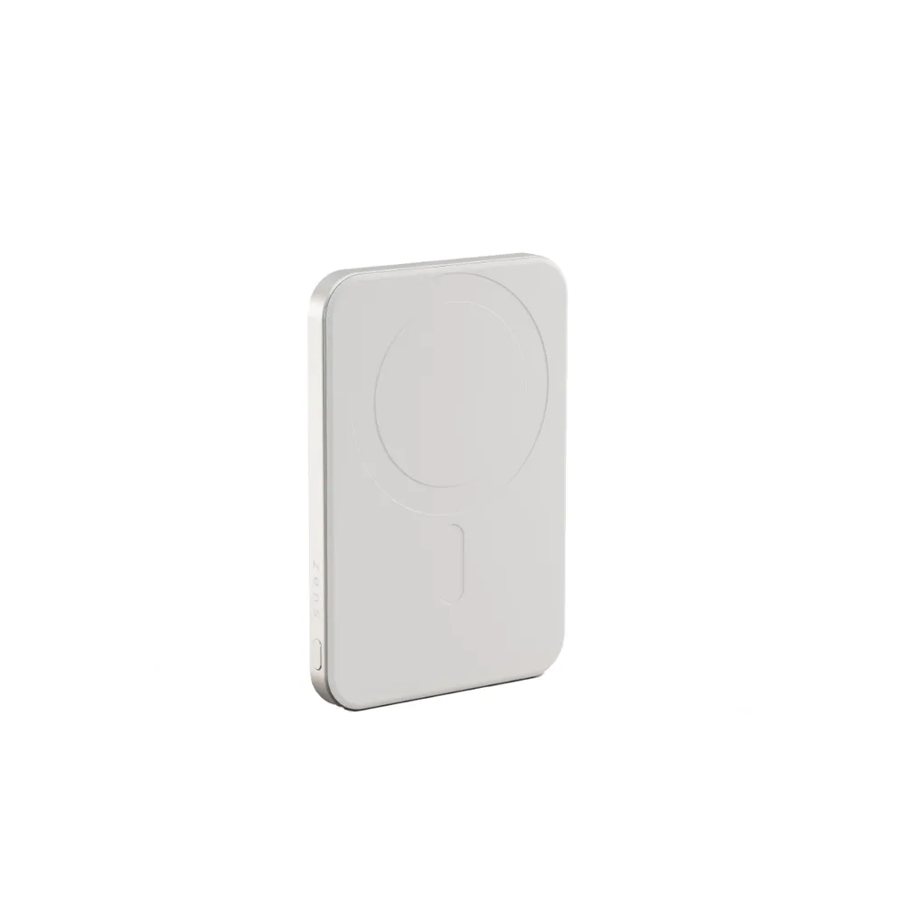 Zens Powerbank Pro 1 - Schlanker Zusatzakku mit 5.000 mAh, 15W - Weiß