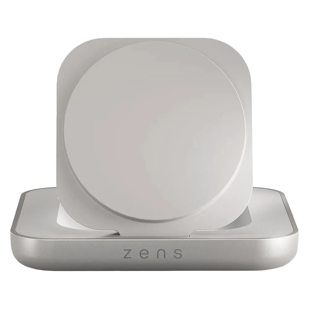 ZENS MagSafe und Qi2 Kabelloses Ladegerät 15 W mit Ständer Weiß