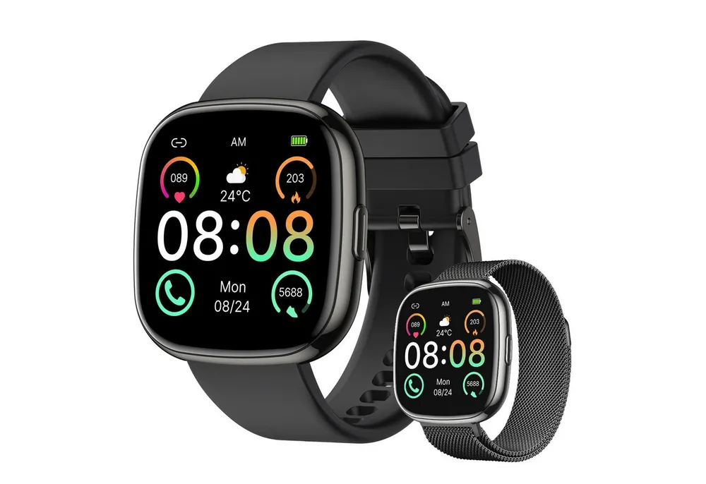 Zevelora Damen's Fitness-Tracker IP68 wasserdicht mit Herzfrequenz Smartwatch (1,4 Zoll, Android/iOS), 1-tlg., Bluetooth Sportuhr Aktivitäts-Tracker für Frauen