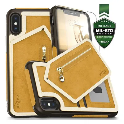 Zizo Apple iPhone X Wallet-Hülle mit Reissverschluss (Apple iPhone X)