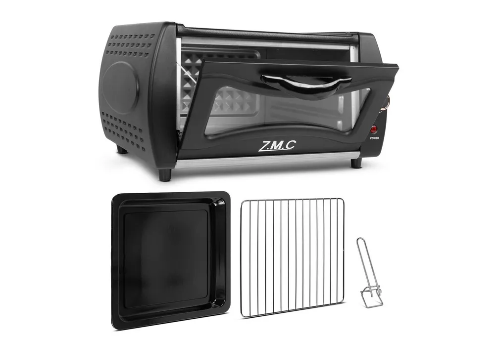 ZMC Minibackofen Mini Tandoor 2100W 22L - Minibackofen für Lahmacun Pizza Naan und Brot, Ofen Inklusive Backblech und Grillrost. Kompakt, schnelles Aufheizen