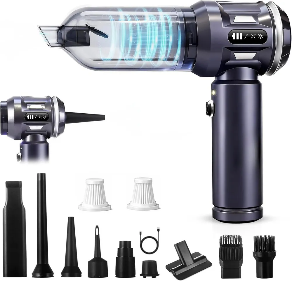 ZMH Handstaubsauger Akku-Handstaubsauger 17000Pa Stark 4 in 1 mit Bürstenloser Motor, beutellos