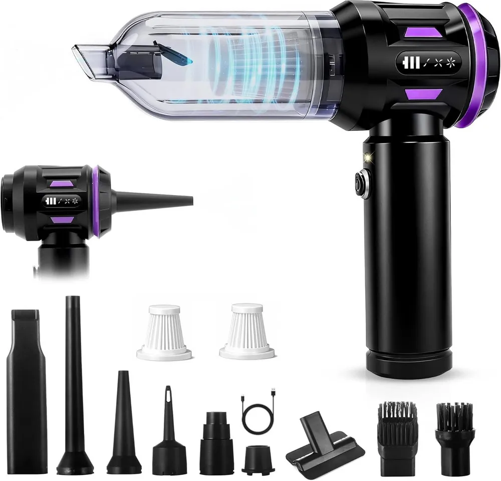 ZMH Handstaubsauger Akku-Handstaubsauger 17000Pa Stark 4 in 1 mit Bürstenloser Motor, beutellos