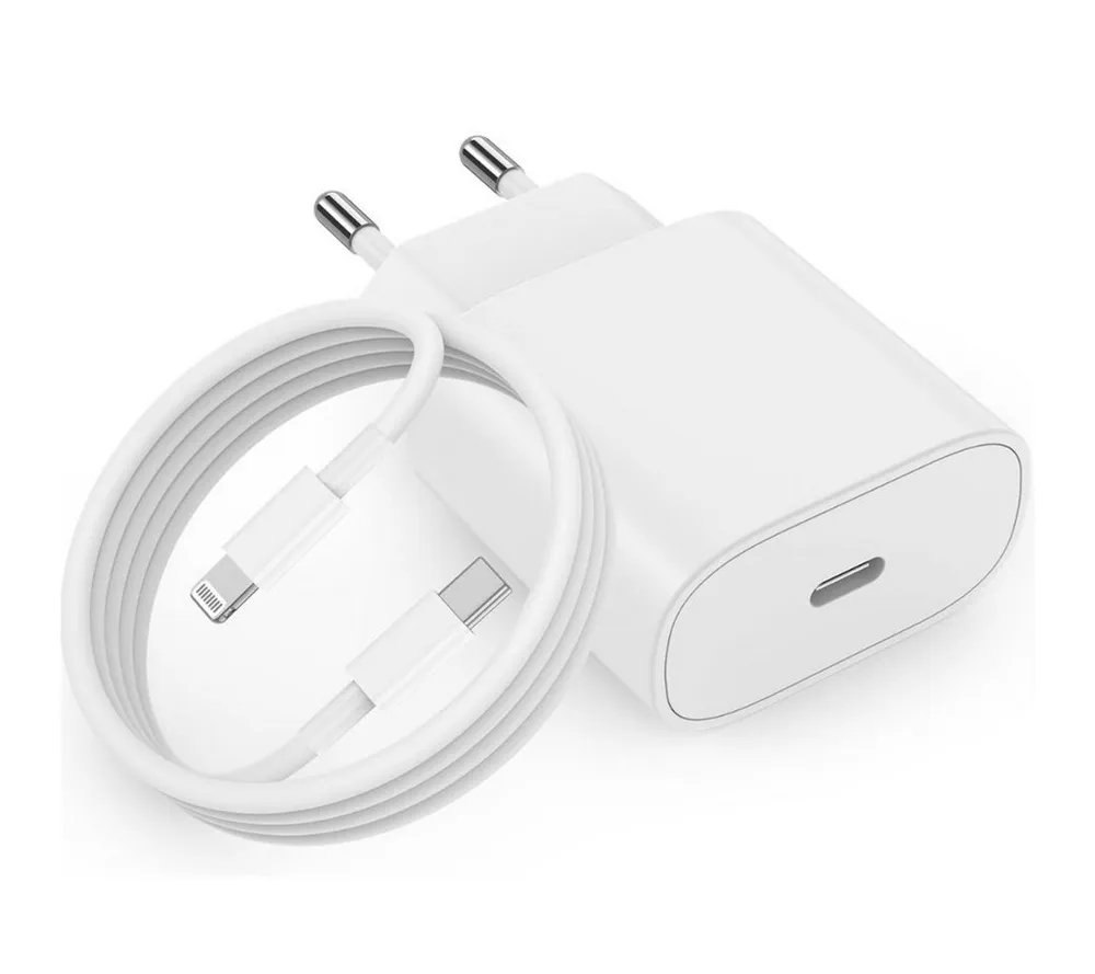 Zonoto Ladekabel für Apple iPhone Schnellladefunktion 20W Smartphone-Ladegerät (20W+1m, Netzteil inklusive Ladekabel für iPhone 11 12 13 14 X Xs Max, Apple iPhone Ladegerät)