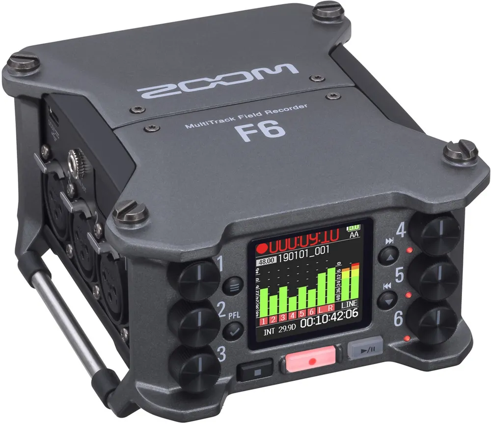 Zoom F6 MultiTrack Field Recorder für Tonaufnahmen