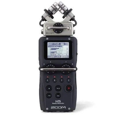 Mikrofon Zoom H5 tragbar 24 bit 96 kHz XLR schwarz