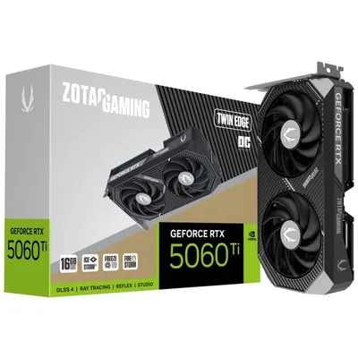 ZOTAC GAMING GeForce RTX 5060 Ti Twin Edge OC 16GB GDDR7 Reflex 2 RTX AI DLSS4