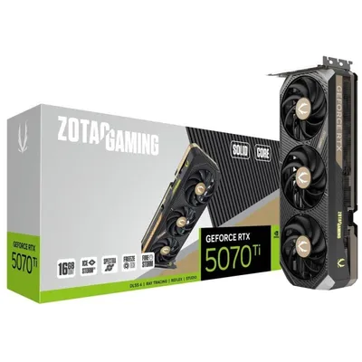 ZOTAC GAMING GeForce RTX 5070 Ti SOLID CORE 16GB GDDR7 Reflex 2 RTX AI DLSS4