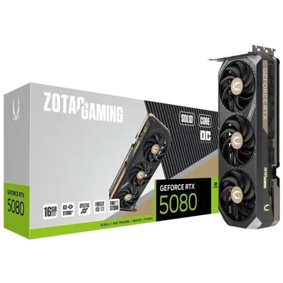 Grafikkarte Zotac GeForce RTX 5080 SOLID CORE OC 16GB GDDR7 Reflex 2 RTX AI DLSS4