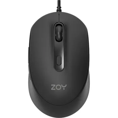 Maus ZOY ZMS08 USB 3600 DPI Schwarz 6 Tasten Kabelgebunden Ergonomisch