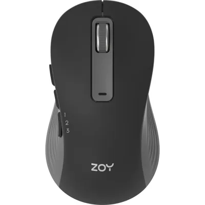 Ratón ZOY ZMS88 Bluetooth USB Wi-Fi 1600 DPI Schwarz Grau 7 Tasten
