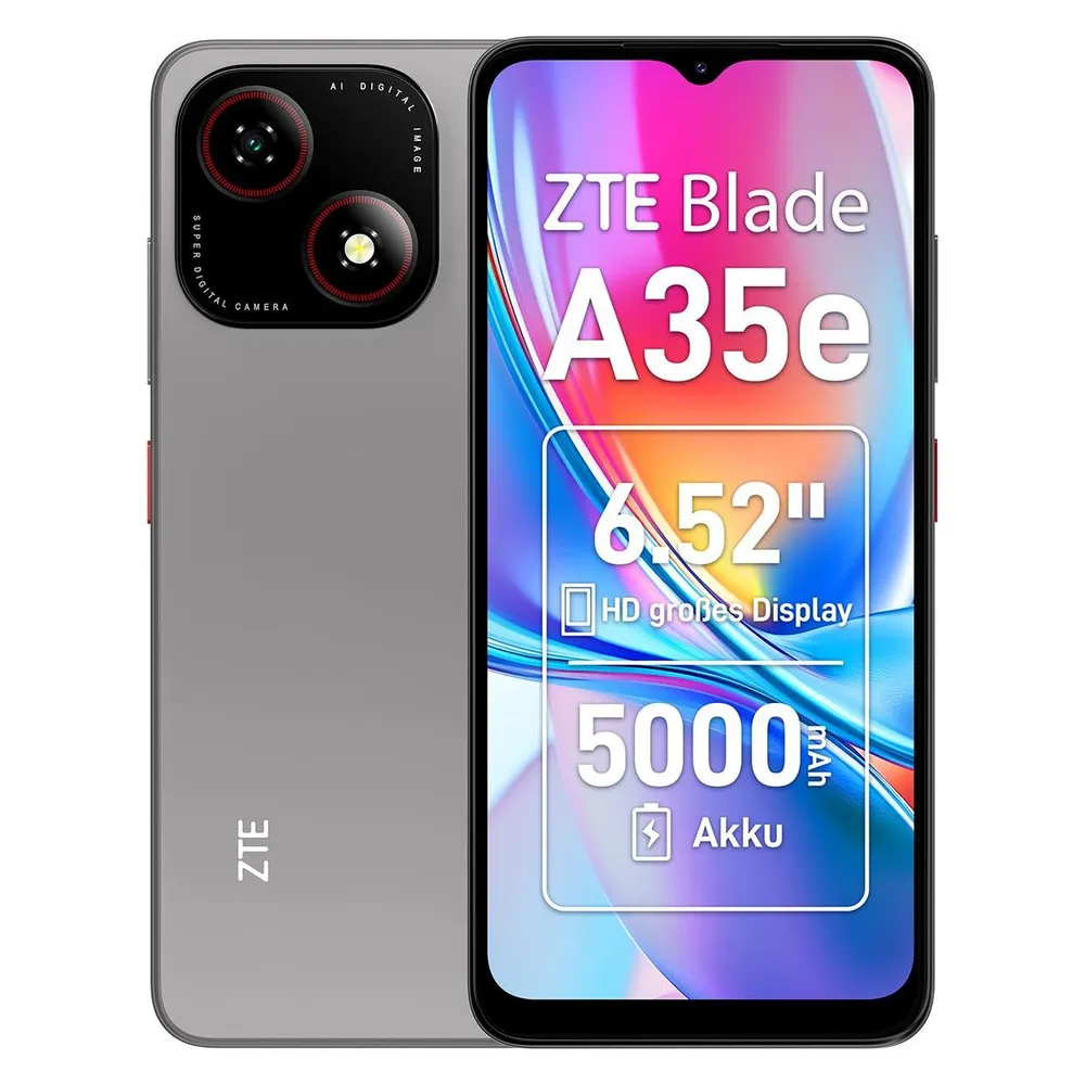 Blade A35e 2GB + 64GB Silvery Gray Smartphone