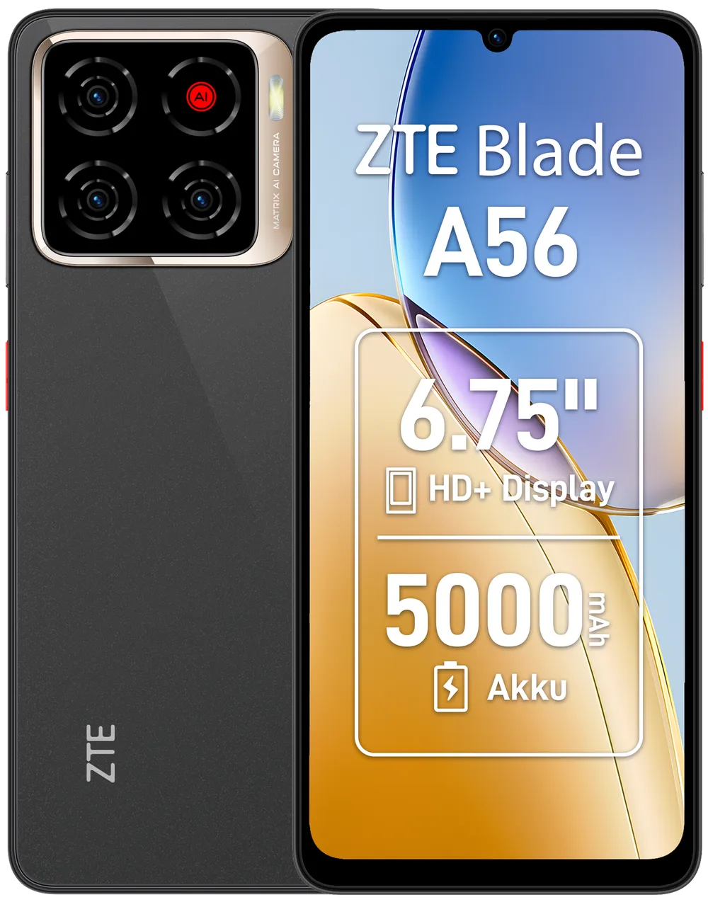 Blade A56 4GB + 64GB Celestial Black Smartphone