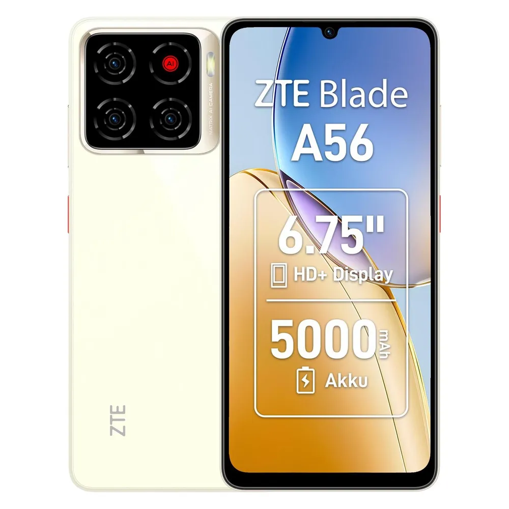 Blade A56 4GB + 64GB Floating Gold Smartphone