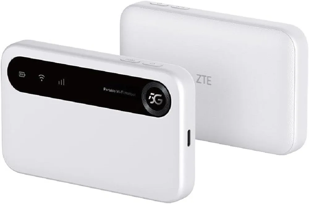 ZTE Modem U50 Mobiler 5G WiFi Hotspot mit SIM-Steckplatz bis zu 32 Geräte - Weiß