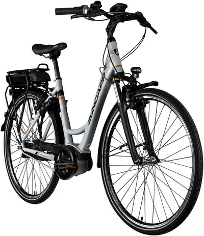 Zündapp E-Bike Cityrad X200 - Bosch Mittelmotor, 7 Gang Shimano Nexus Schaltwerk, Nabenschaltung, Mittelmotor, 400 Wh, Pedelec, Elektrofahrrad für Damen u. Herren
