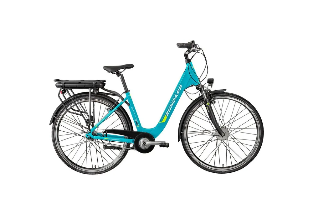 Zündapp E-Bike Cityrad Z600, 7 Gang, Nabenschaltung, Frontmotor, 536,5 Wh, City E Bike Damen 28 Zoll Elektrofahrrad 7 Gang 150-165cm Damenfahrrad