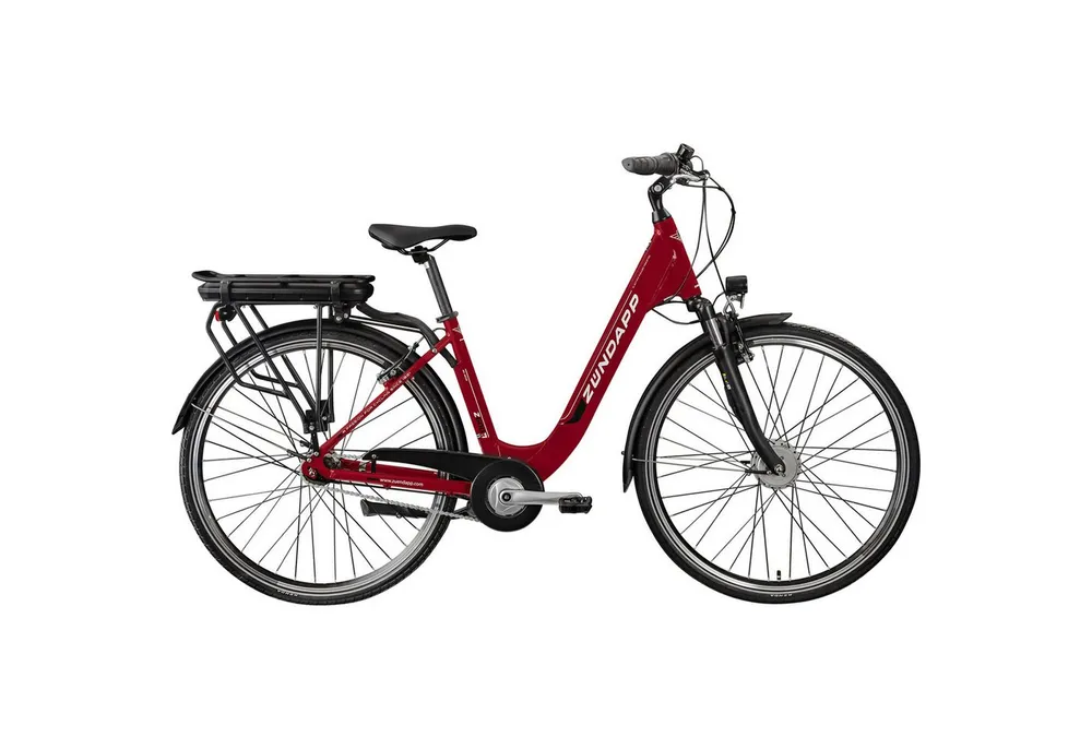 Zündapp E-Bike Cityrad Z600, 7 Gang, Nabenschaltung, Frontmotor, 536,5 Wh, City E Bike Damen 28 Zoll Elektrofahrrad 7 Gang 150-165cm Damenfahrrad