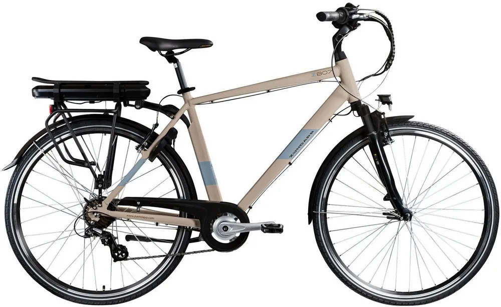 Zündapp E-Bike Trekkingrad Z807, 7 Gang Shimano Altus Schaltwerk, Kettenschaltung, Heckmotor, 468 Wh, Pedelec, Elektrofahrrad für Damen und Herren