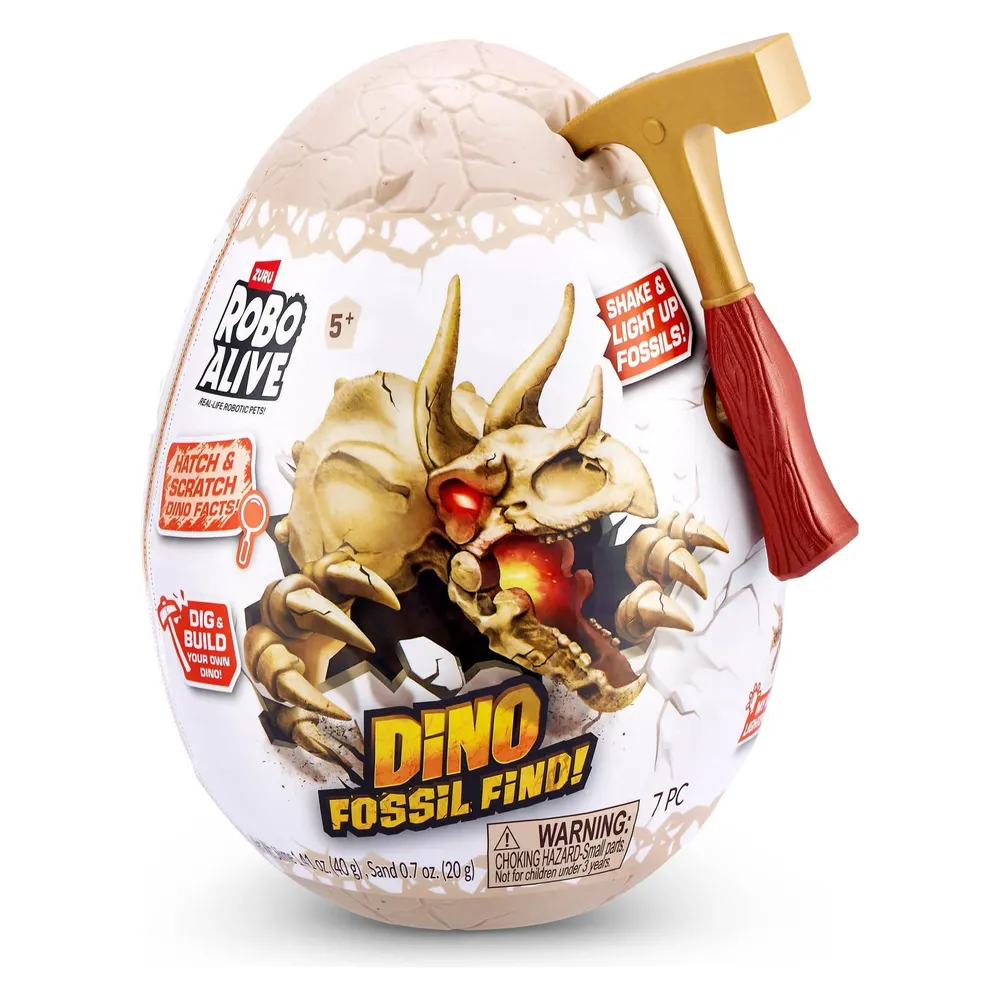 Zuru ROBO ALIVE Dino Fossil Find Mini Surprise Egg ass.