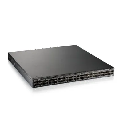 Zyxel QSFP28/SFP28 Switch 48+8 Ports, L3, 4000 Gbit/s, erweitertes Management, 8 GB RAM, 1 HE, AC/DC