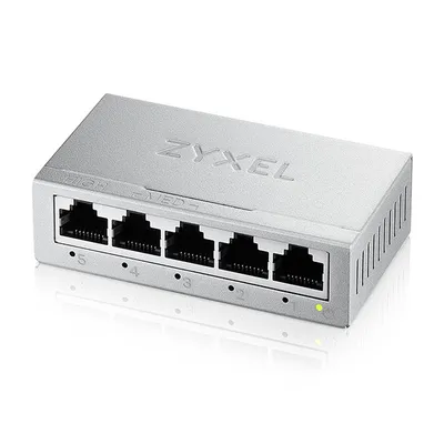 Zyxel Switch, 5 Ports, Gigabit-Ethernet, L2, nicht verwaltet, 10 Gbit/s QoS