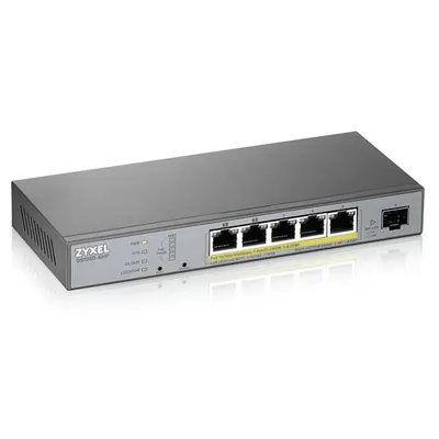 Zyxel Switch GS1350-6HP Managed Switch L2 5 Gigabit PoE-Ports + 1 SFP