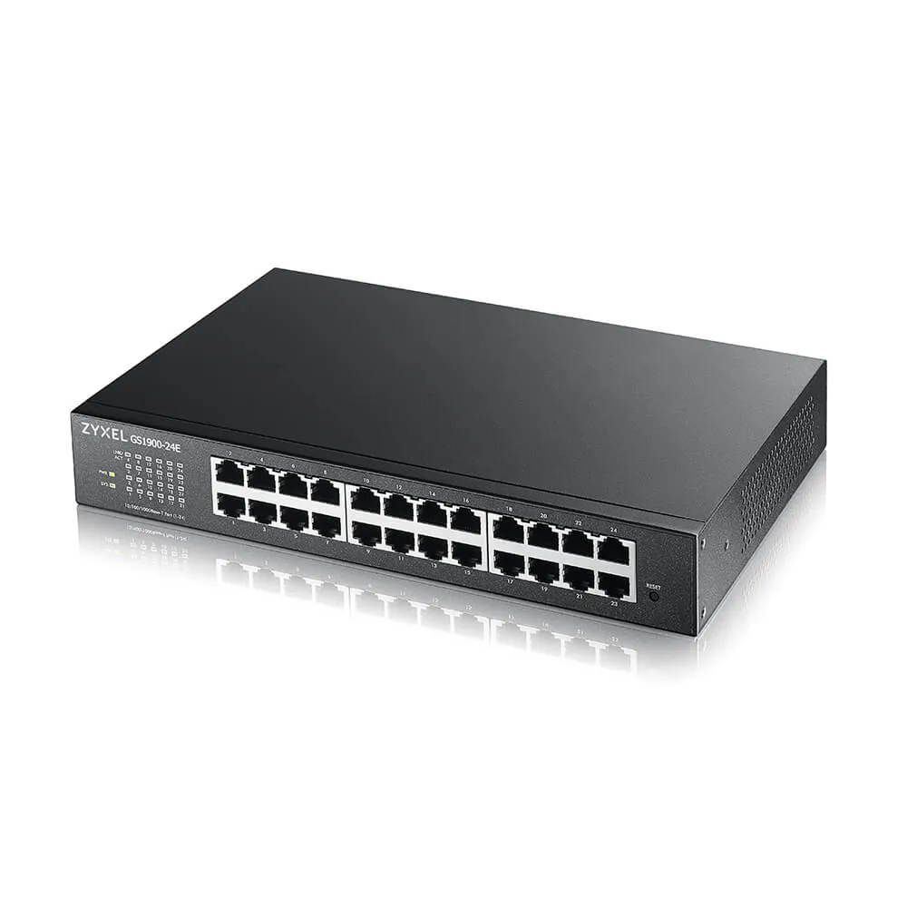 Switch Zyxel GS1900-24E Gestionado L2 24-Port Gigabit Ethernet Rackmount 1U Switch Zyxel GS1900-24E Gestionado L2 24-Port Gigabit Ethernet Rackmount 1U